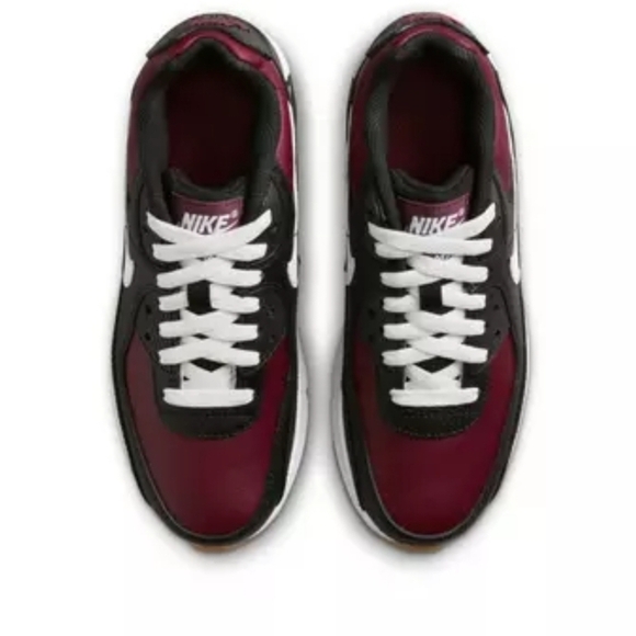 Nike Kids Air Max 90 Black and Red Sneakers - Picture 2 of 7